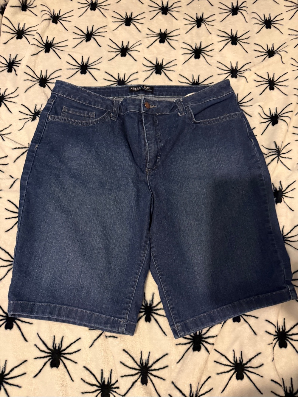 Lee Women’s Dark Blue Denim Bermuda Shorts